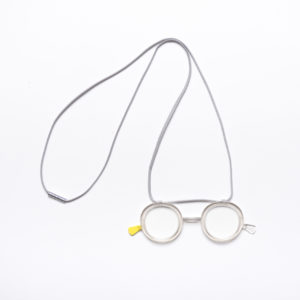 Ciqi Point Yellow lorgnettes are compact and functional reading glasses, made in Japan
