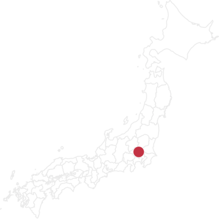 Tokyo region, marked with red dot on map of Japan